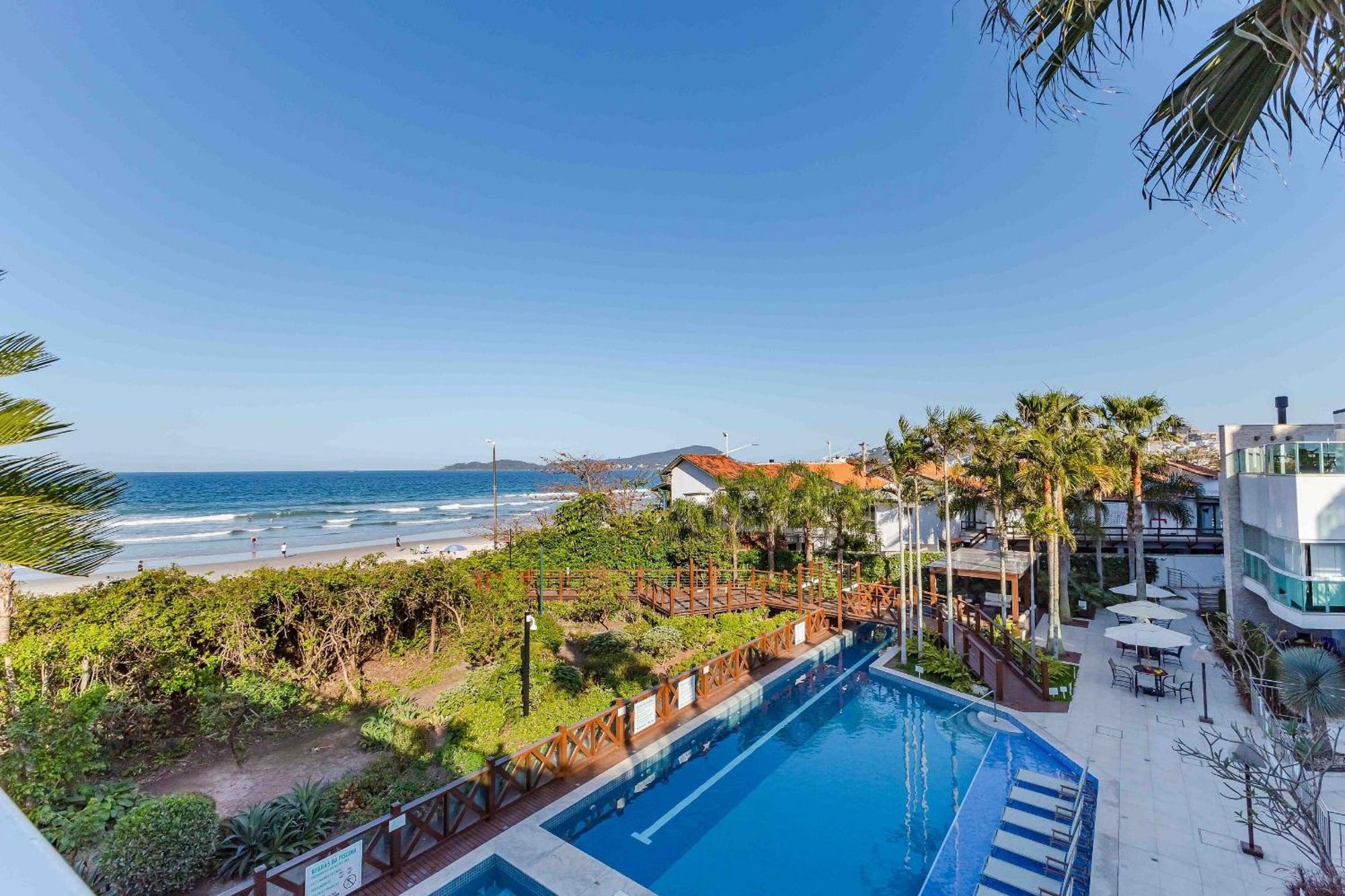 Varandas Do Atlantico - Confortavel Apto Em Condominio Pe Na Areia Bombinhas Bagian luar foto